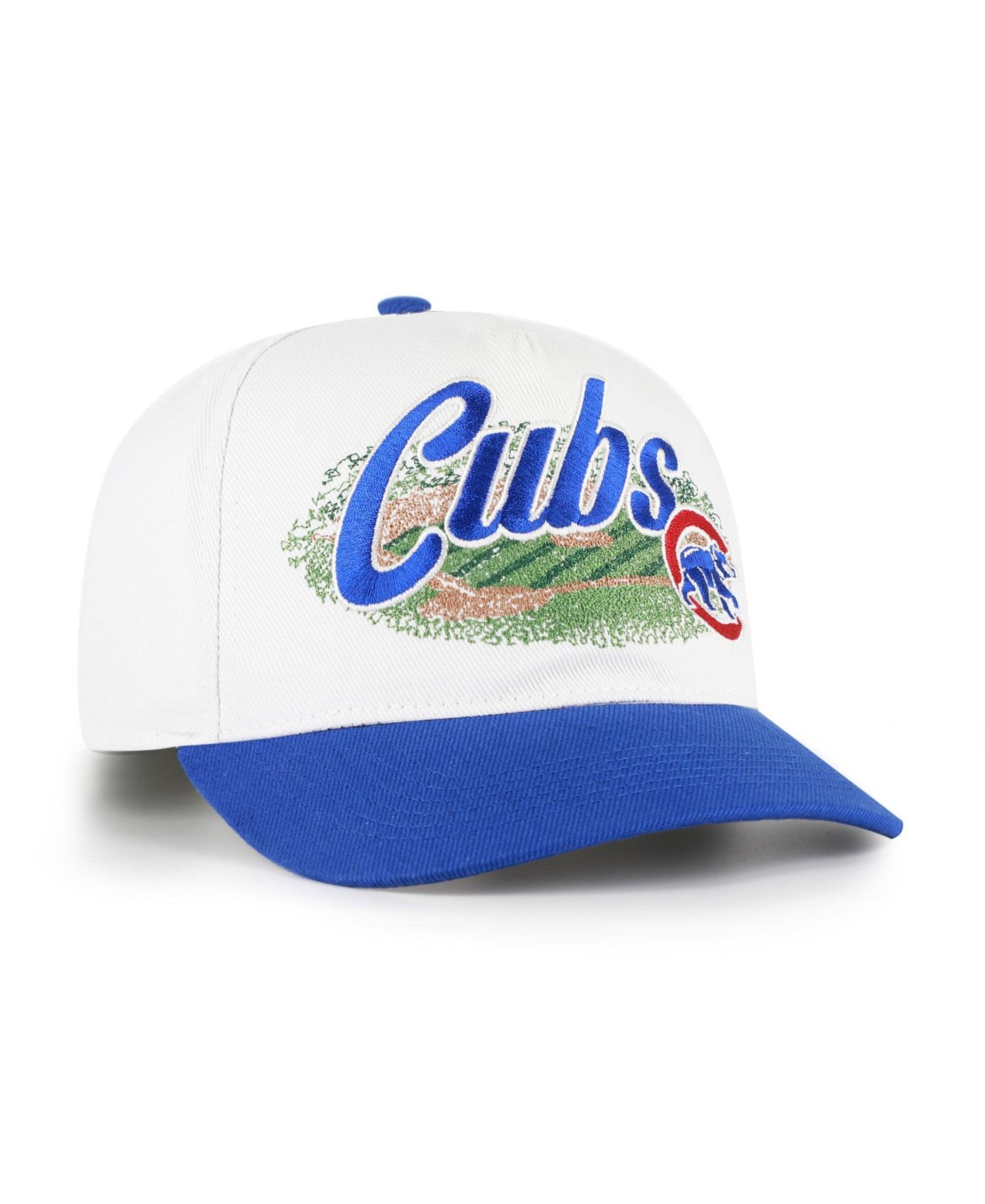 Мужская кепка '47 Brand White/Royal Chicago Cubs Enfield Hitch Adjustable Hat — фото 2