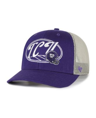Men's and Women's '47 Purple TCU Horned Frogs Enfield Adjustable Trucker Hat