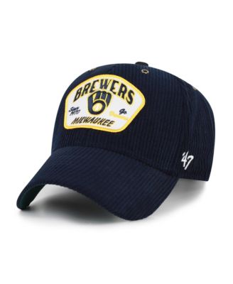 Men's and Women's '47 Navy Milwaukee Brewers Accordia Corduroy MVP Adjustable Hat