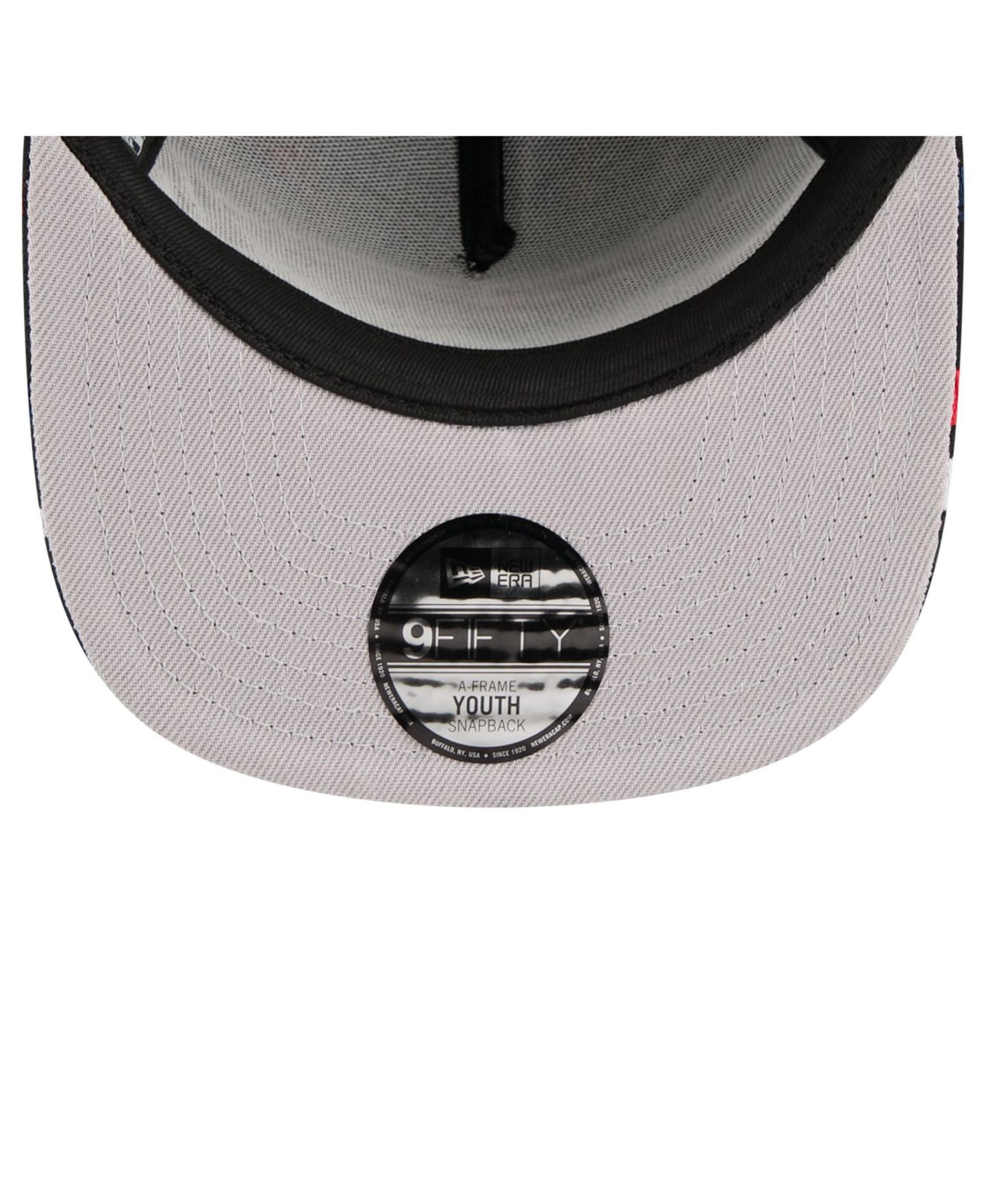 Детская кепка New Era Big Boys' and Girls' New England Patriots 9FIFTY Bolt High-Crown Snapback — фото 5