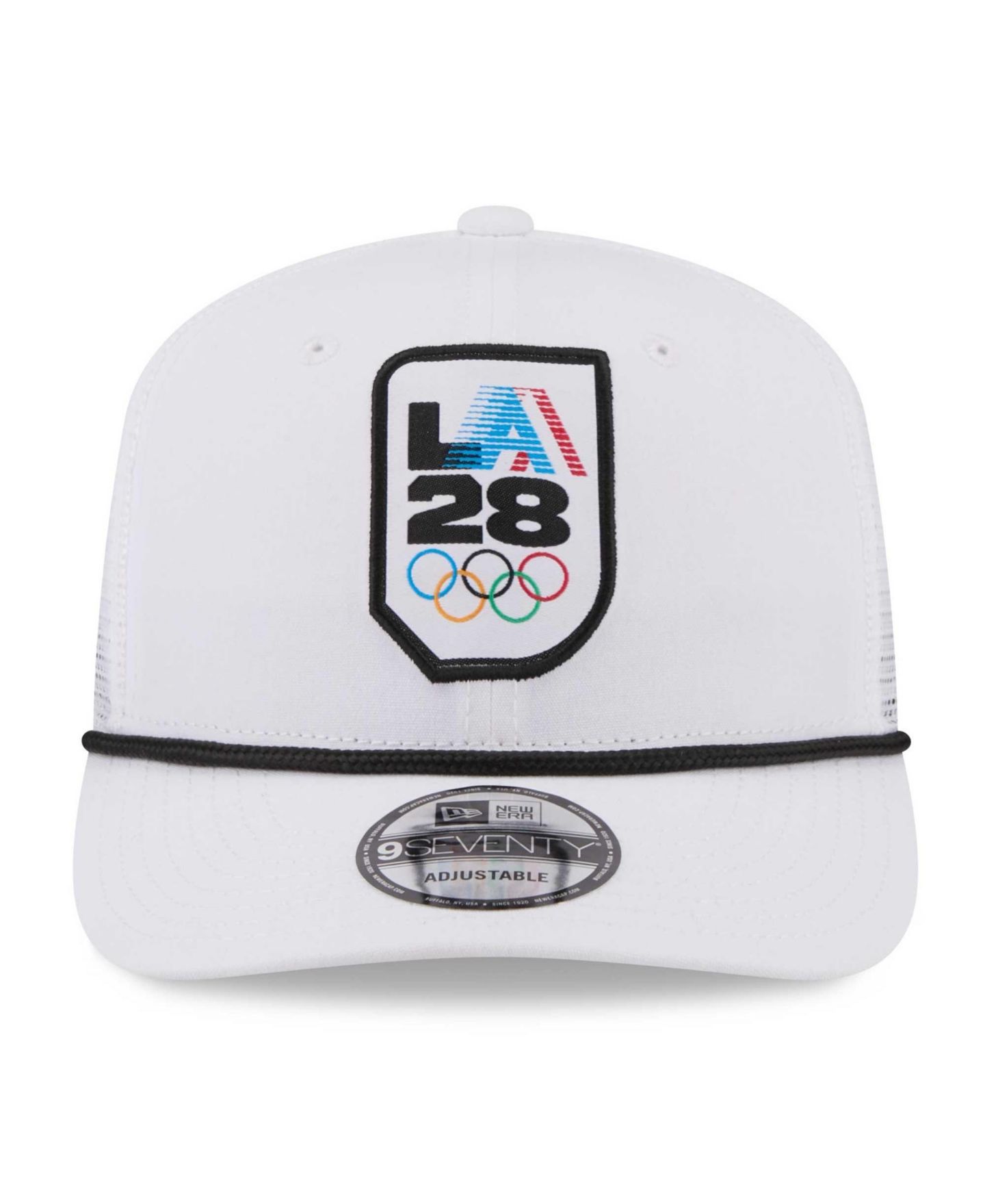 Мужская кепка New Era White LA28 Summer Olympics Core 9SEVENTY Adjustable Hat — фото 2