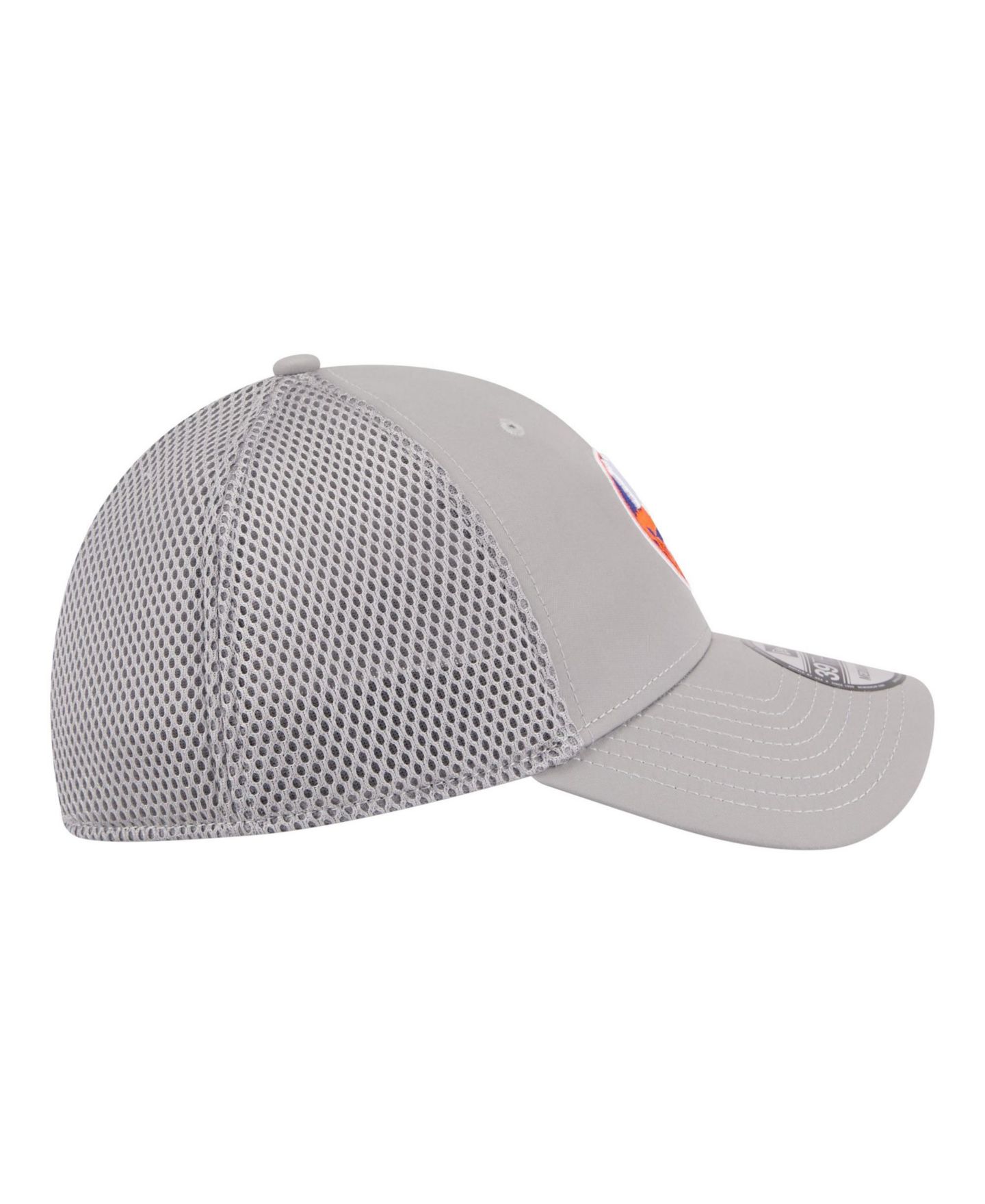 Мужская кепка New Era Gray New York Islanders Logo 39THIRTY Flex Hat — фото 7