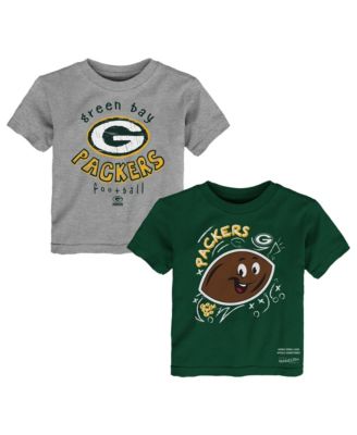 Toddler Boys' and Girls' 2T-5T Green Bay Packers Sketched Up T-Shirt, 2-Piece Set