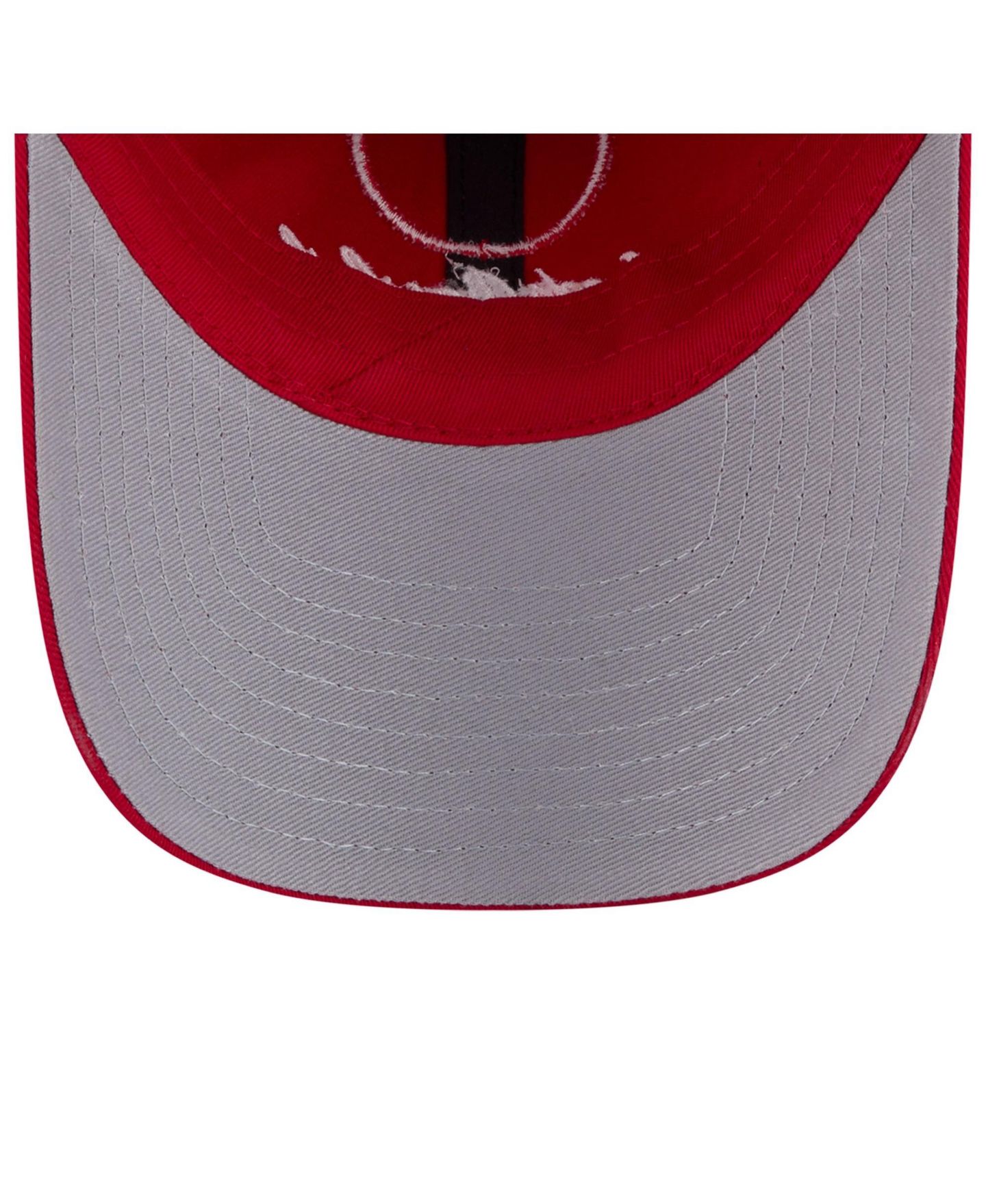 Женская кепка New Era Red Los Angeles Angels Script Patch Casual Classic Adjustable Hat — фото 5