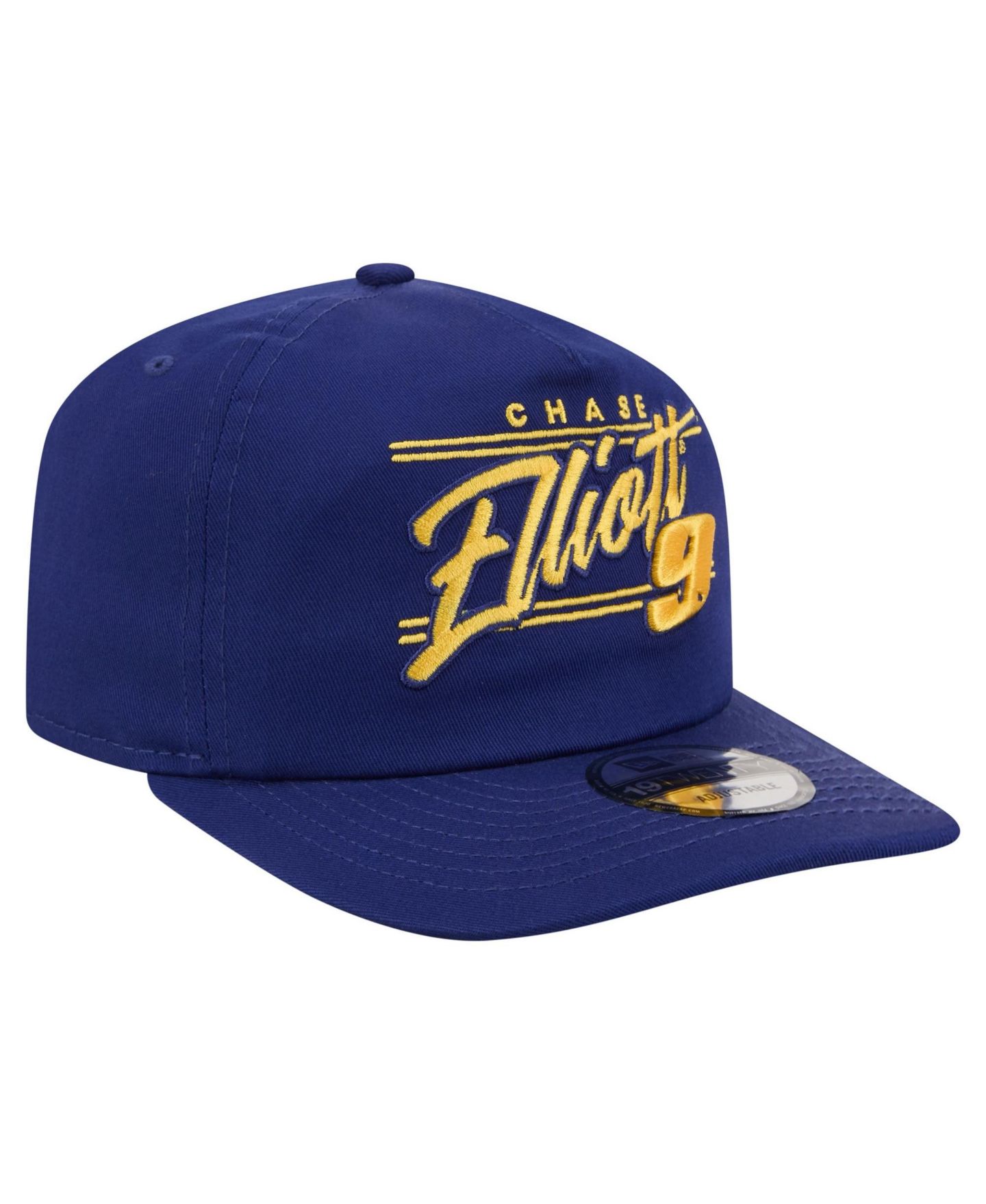 Мужская кепка New Era Blue Chase Elliott Driver Script 19TWENTY Adjustable Hat — фото 3