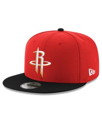 Men's Red/Black Houston Rockets 9FIFTY Snapback Hat