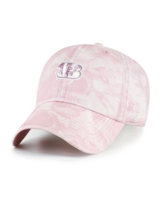 Women's '47 Pink Cincinnati Bengals  Gardenia Clean Up Adjustable Hat