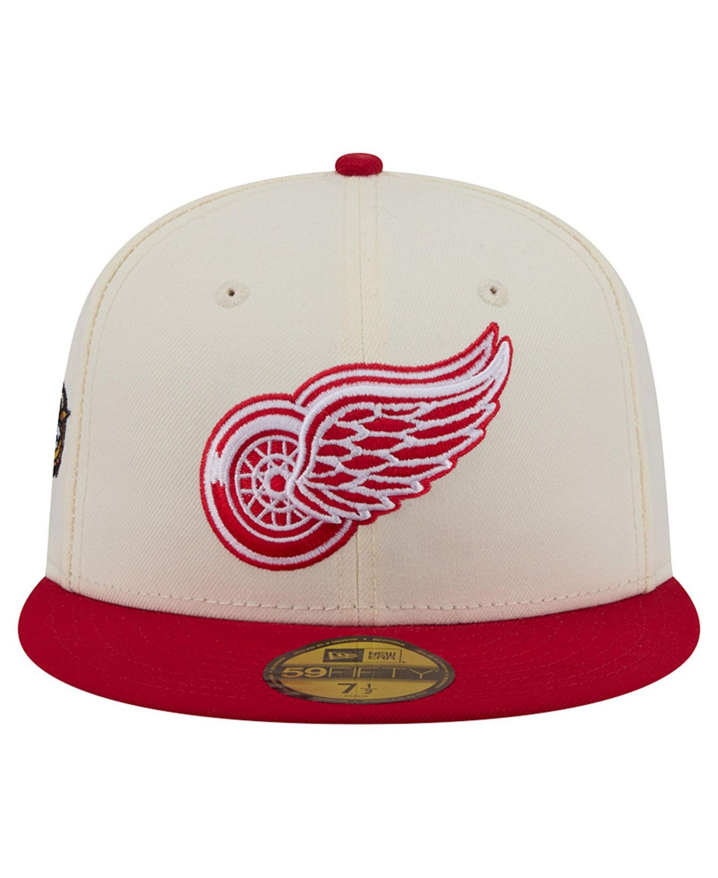 Мужская кепка New Era Cream Detroit Red Wings America's 250th Two-Tone 59FIFTY Fitted Hat — фото 2