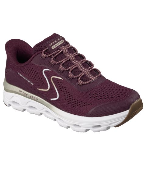 Женские кроссовки Skechers Glide-Step Sole Slip-Ins Athletic Walking Sneakers 180272W, цвет: Бордовый