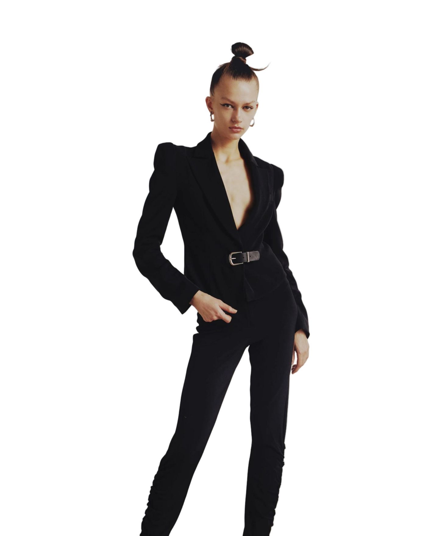 Женская куртка PCFG Wool Blend Your Itch Fitted Blazer, цвет: Угольно-чёрный — фото 2