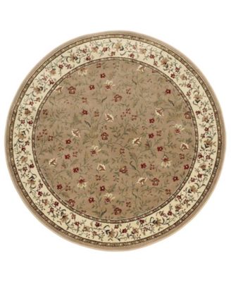 Pesaro Floral 5'3"x5'3" Round Area Rug