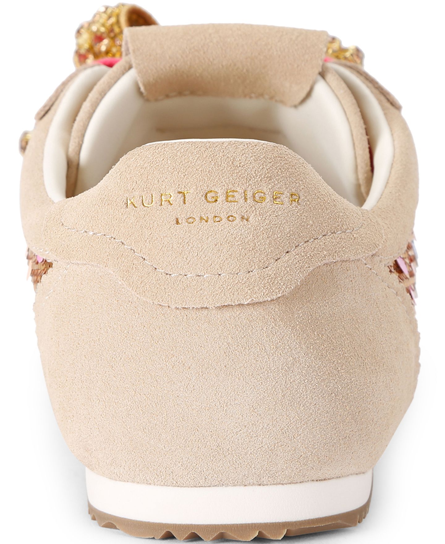 Женские кроссовки Kurt Geiger London Islington Bow, цвет: Золотой — фото 3
