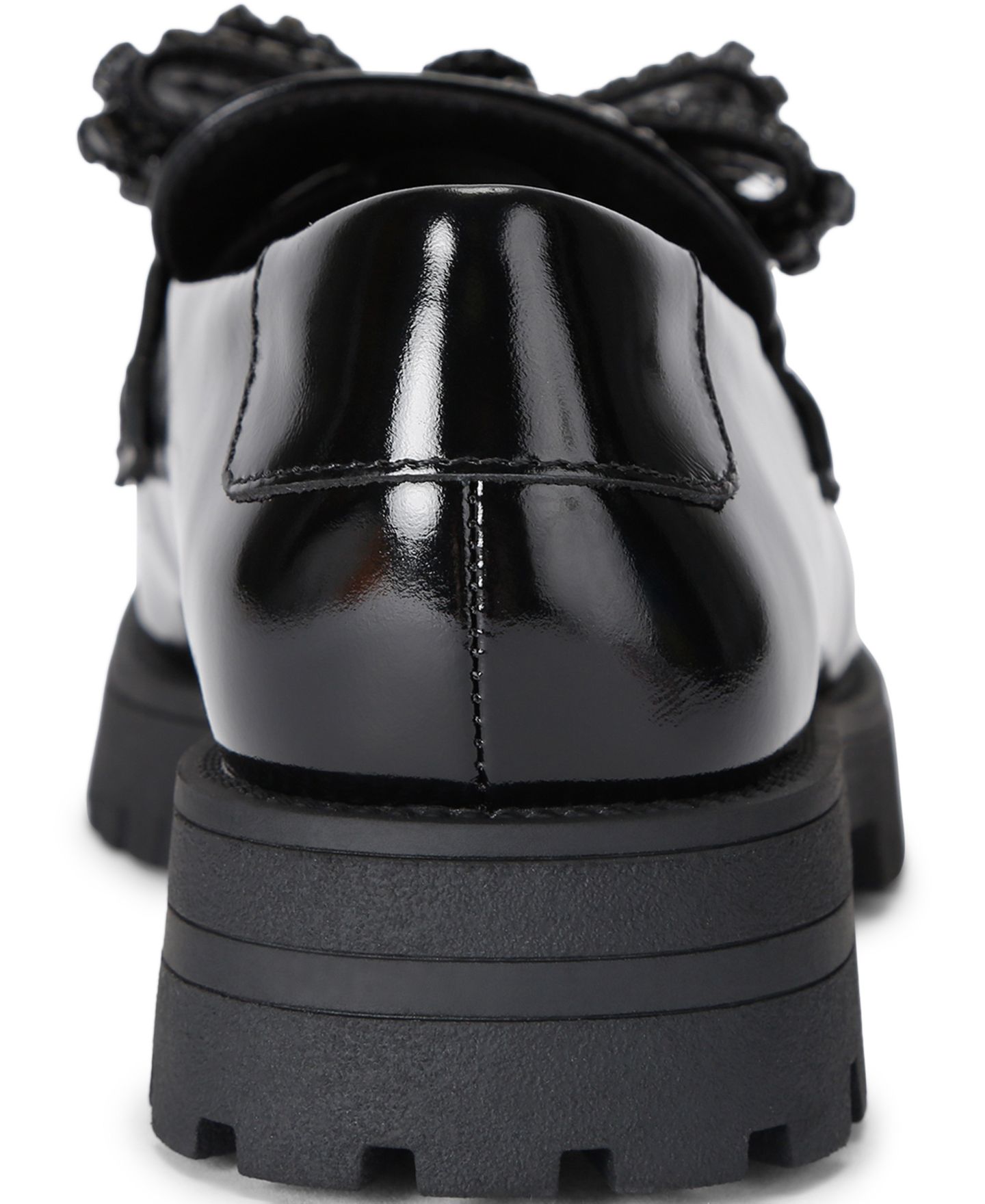Женские лоферы Kurt Geiger London с бантом и кристаллами, цвет: Чёрный — фото 3