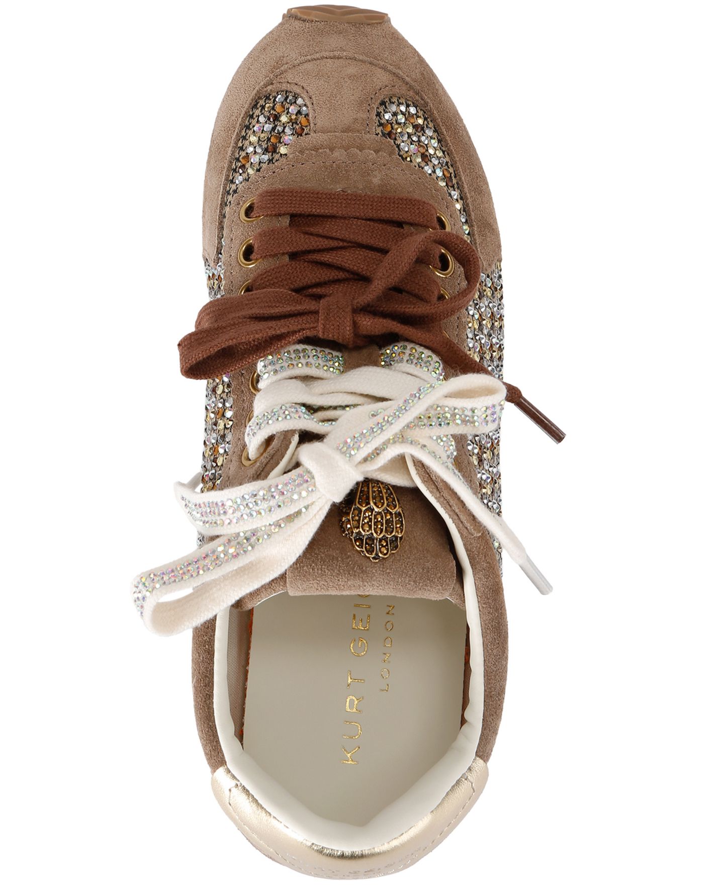 Женские кроссовки Kurt Geiger London Islington Lace-Up, цвет: Бежевый — фото 4