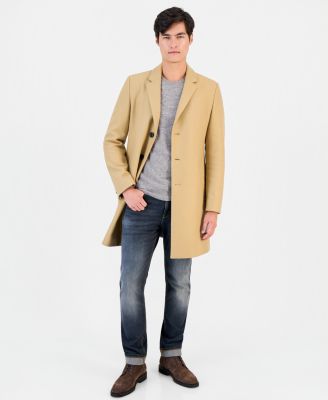 Men's Slim-Fit Wool-Cashmere Overcoat