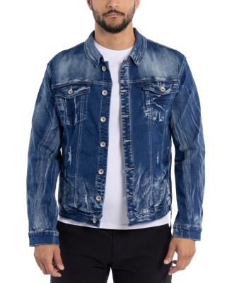 RAW X Men's Flex Distressed Denim Jacket