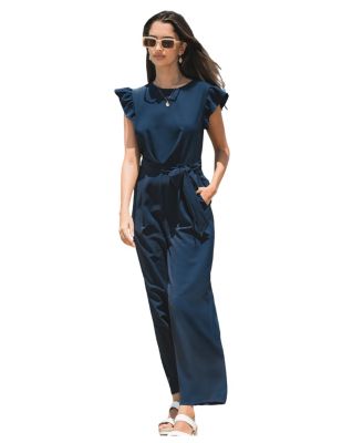 Women's Elegant Ruffle Sleeve Jumpsuit