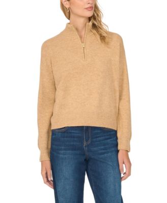 Women's Quarter-Zip Mock-Neck Sweater