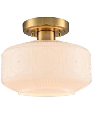 Modern Ceiling Lighting 9-Inch Vintage Globe Milk Glass Light Fixture