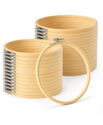 20 Sets Embroidery Hoops Cross Stitch Hand Embroidery Craft Tool