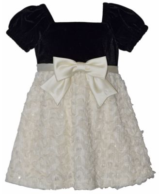 Baby Girls' Puff-Sleeve Fit & Flare Special-Occasion Dress
