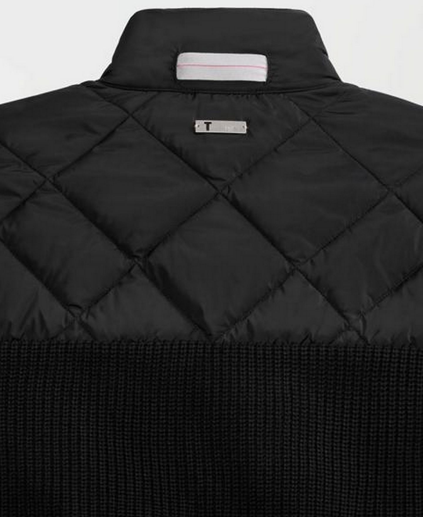 Мужская куртка Ted by Ted Baker Holborn Quilted Sweater Zip-Front, цвет: Чёрный — фото 4