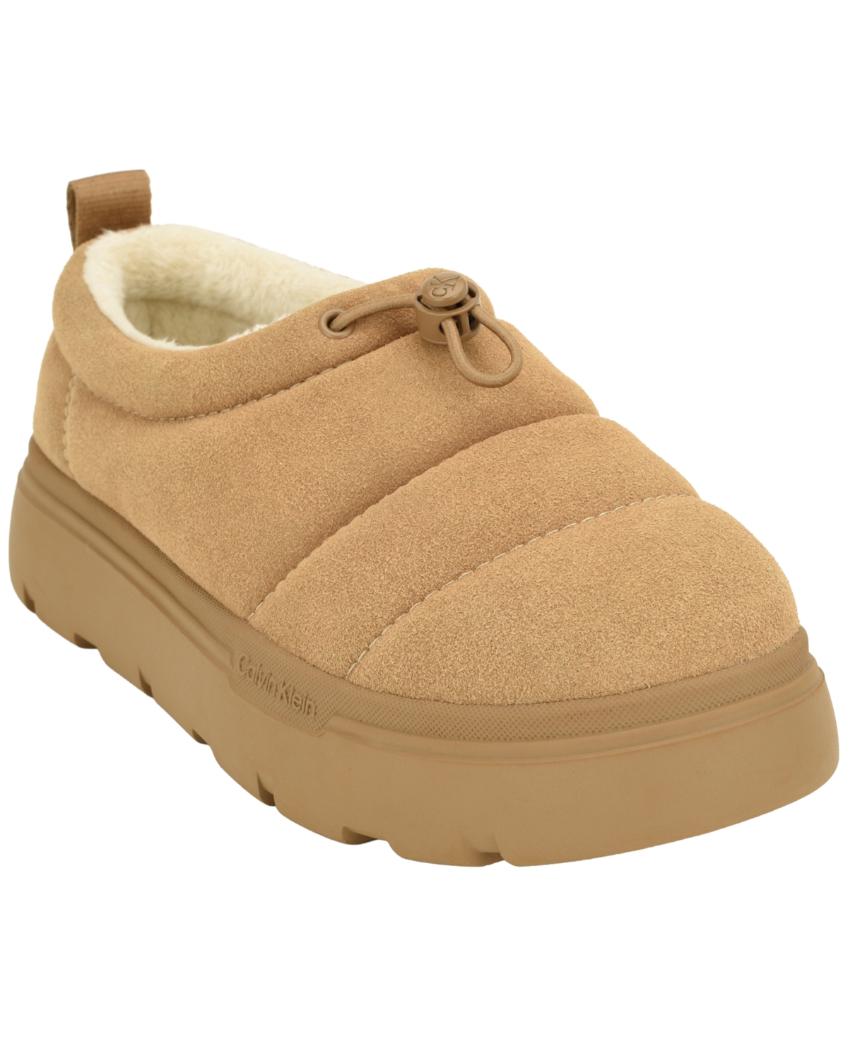 Calvin Klein Women's Kemi Quilted Puffer Platform Slip-On Sneakers - Medium Natural