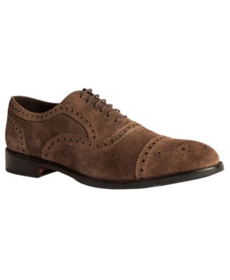 Men's Ford Quarter Brogue Oxford Leather Sole Dress Shoe