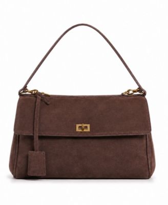 Locked in Traveler Medium Turn-Lock Shoulder Handbag