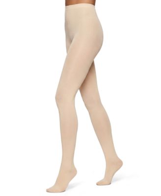 Women's Flat-Knit Sweater Cotton-Blend Tights