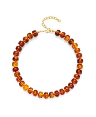 Trendy Chunky Multicolor Square Beaded Boho Statement Necklace Handmade Adjustable Summer Jewelry