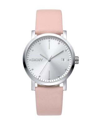 Women's Quartz Urban Water-Resistant Date Leather Strap Watch, 34 mm