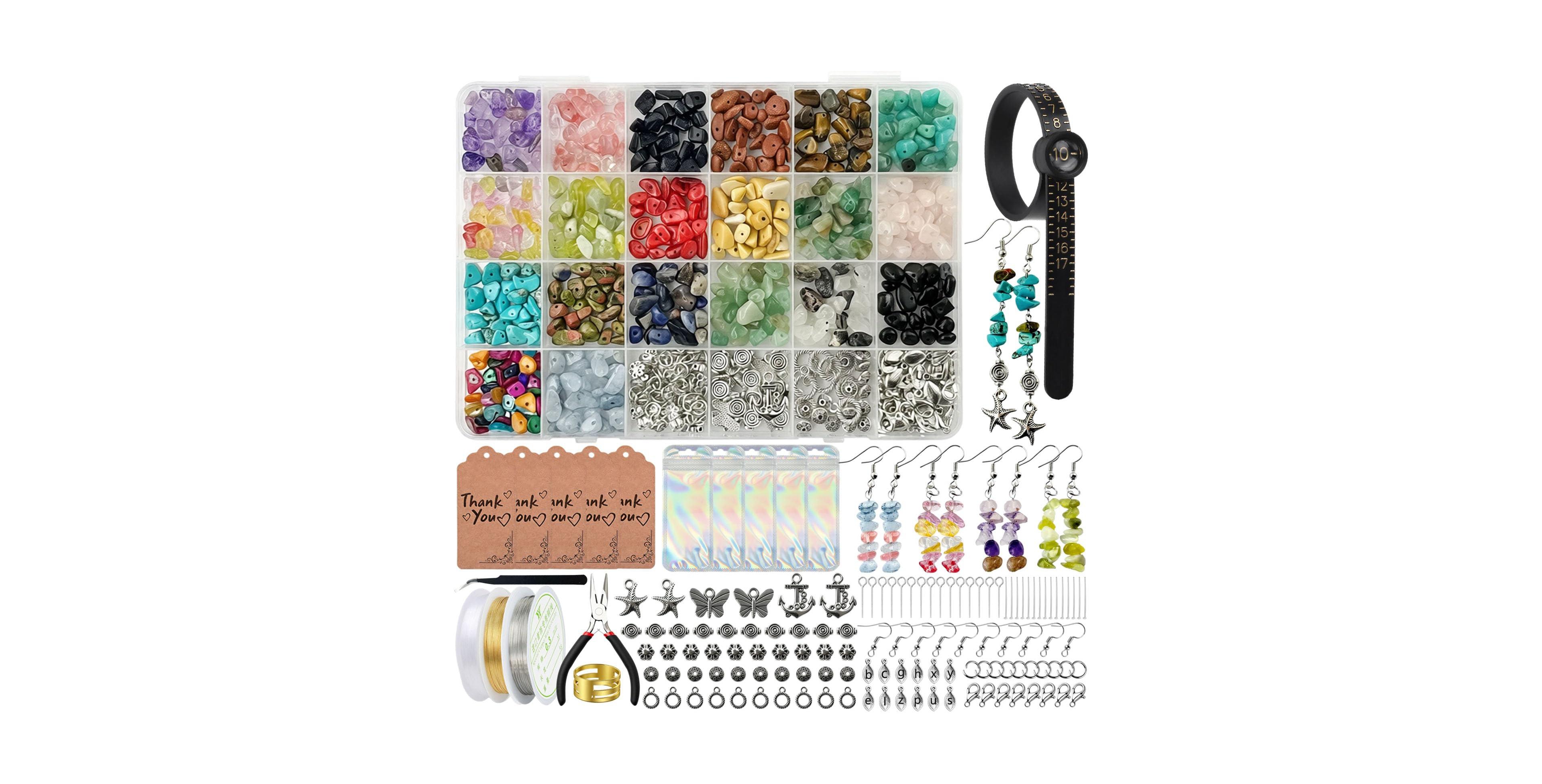 Aeelike 1200pcs Crystal Bead Jewelry Making Kit For Adults With Tools