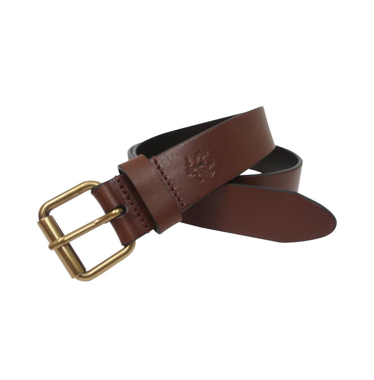 B by Brooks Brothers Men's Made in Italy Full Grain Leather Belt - Medium brown