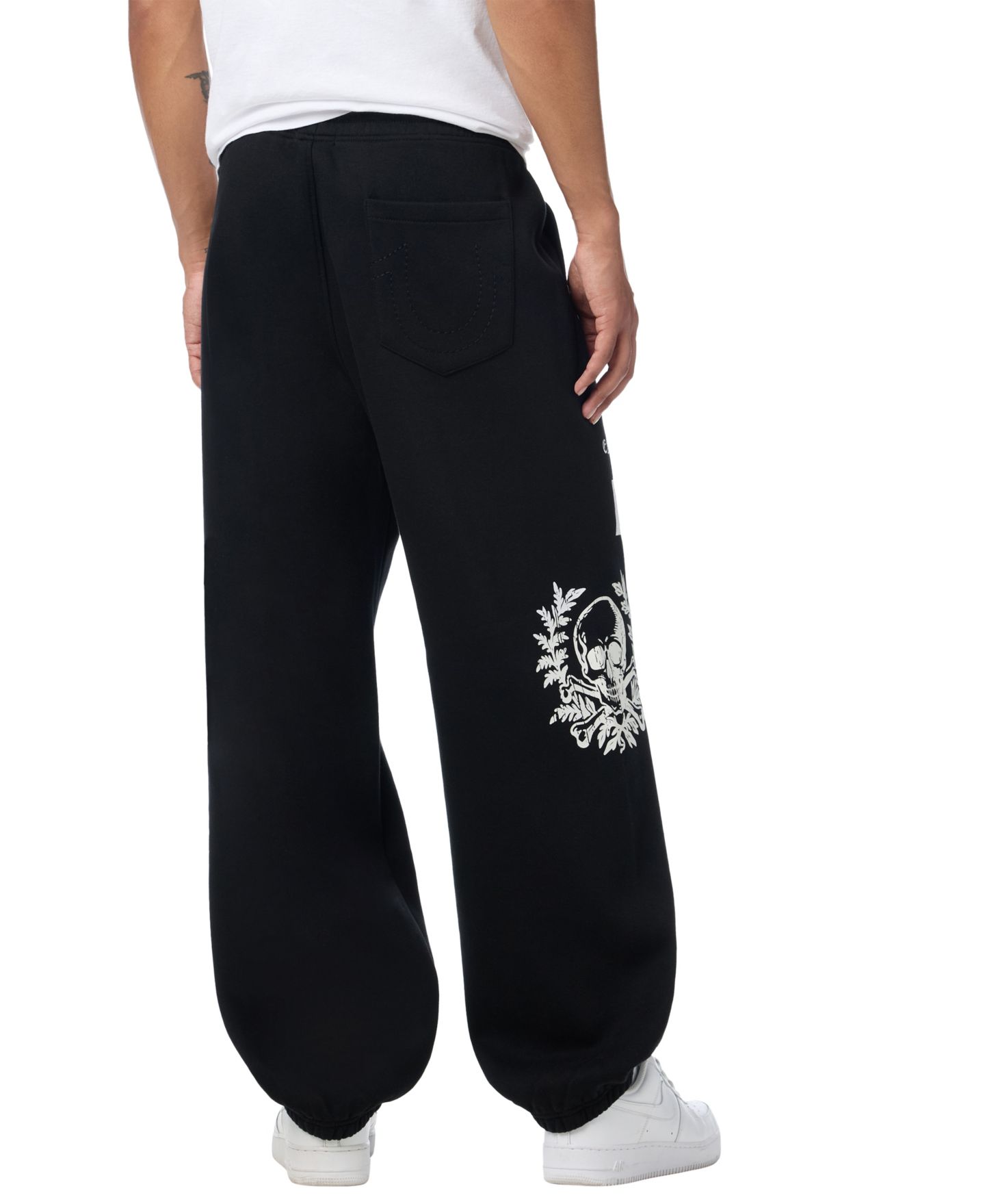 Мужские брюки True Religion Endless Reign Graphic Boxy Jogger, цвет: Угольно-чёрный — фото 3