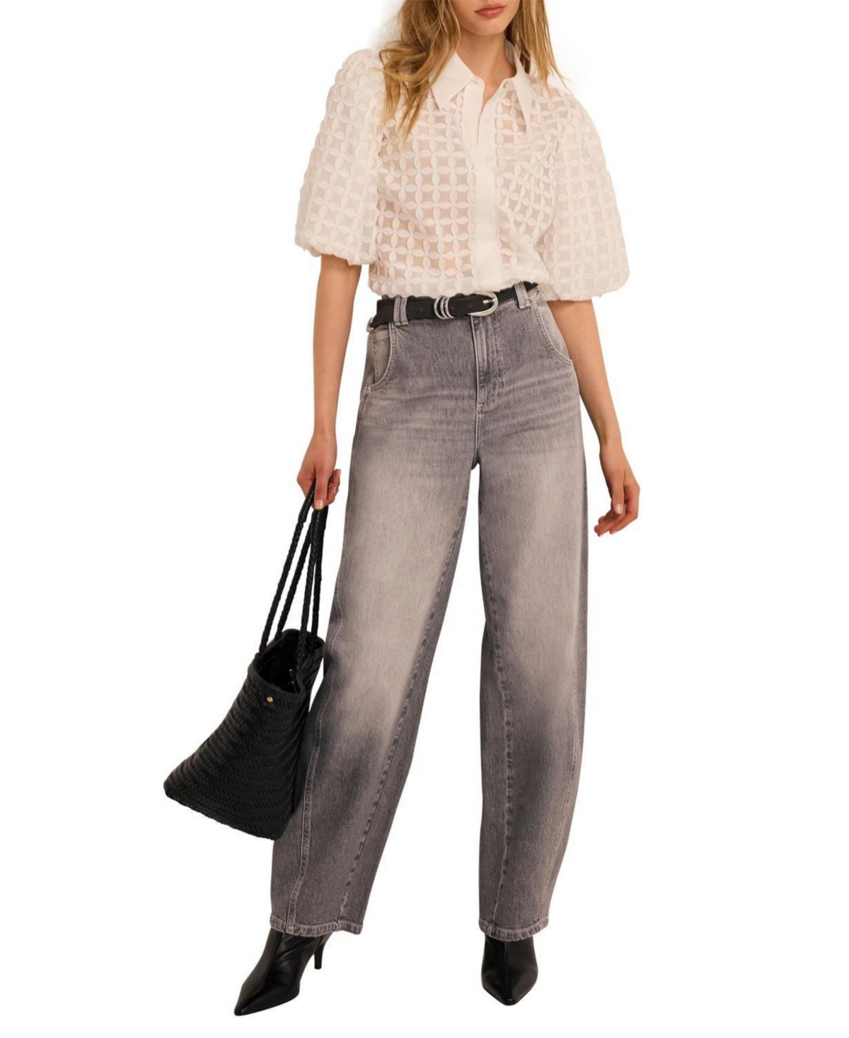 Mint Velvet Women's Relaxed Ultimate Full Length Barrel Jeans
