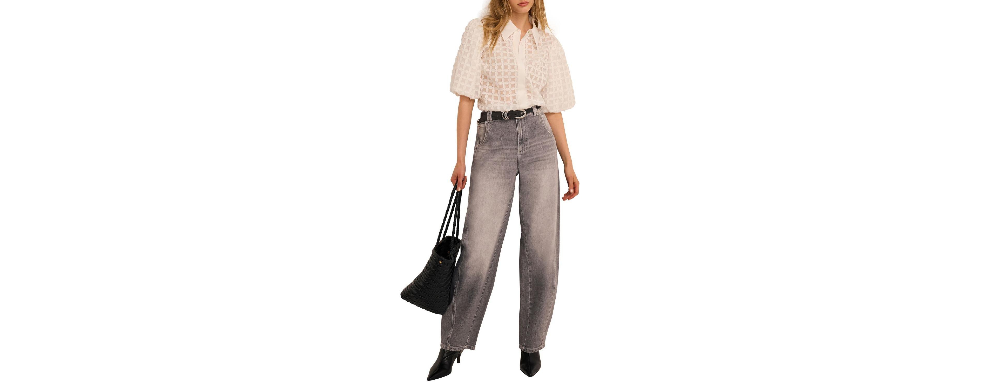 Mint Velvet Women's Relaxed Ultimate Full Length Barrel Jeans