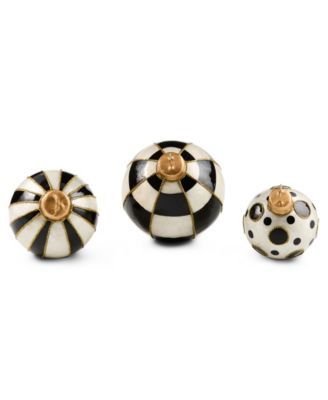 Courtly Capiz Tabletop Ornament Balls, Set of 3