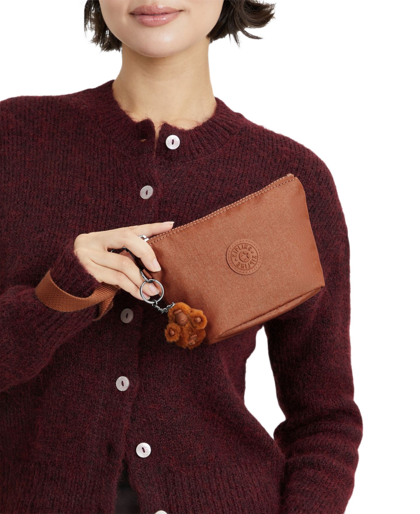 Женский кошелёк Kipling Naomi Small Pouch Wristlet, цвет: Медный — фото 4