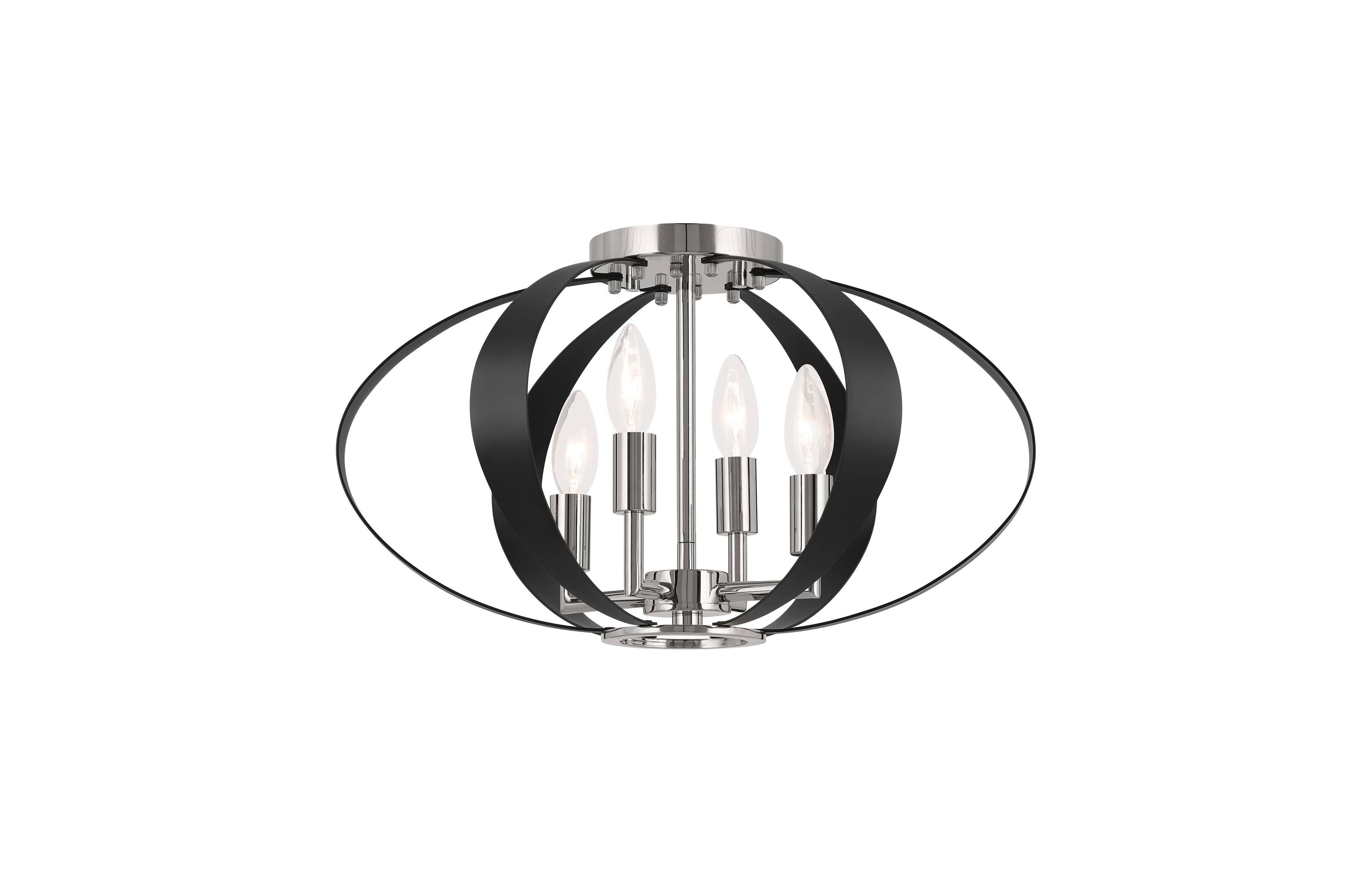 Kichler Cecil 17 3/4" Wide Polished Nickel and Ceiling Light