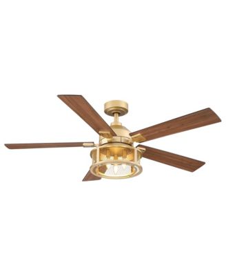 52 Mesh Reversible 5-Blade LED Ceiling Fan with Remote