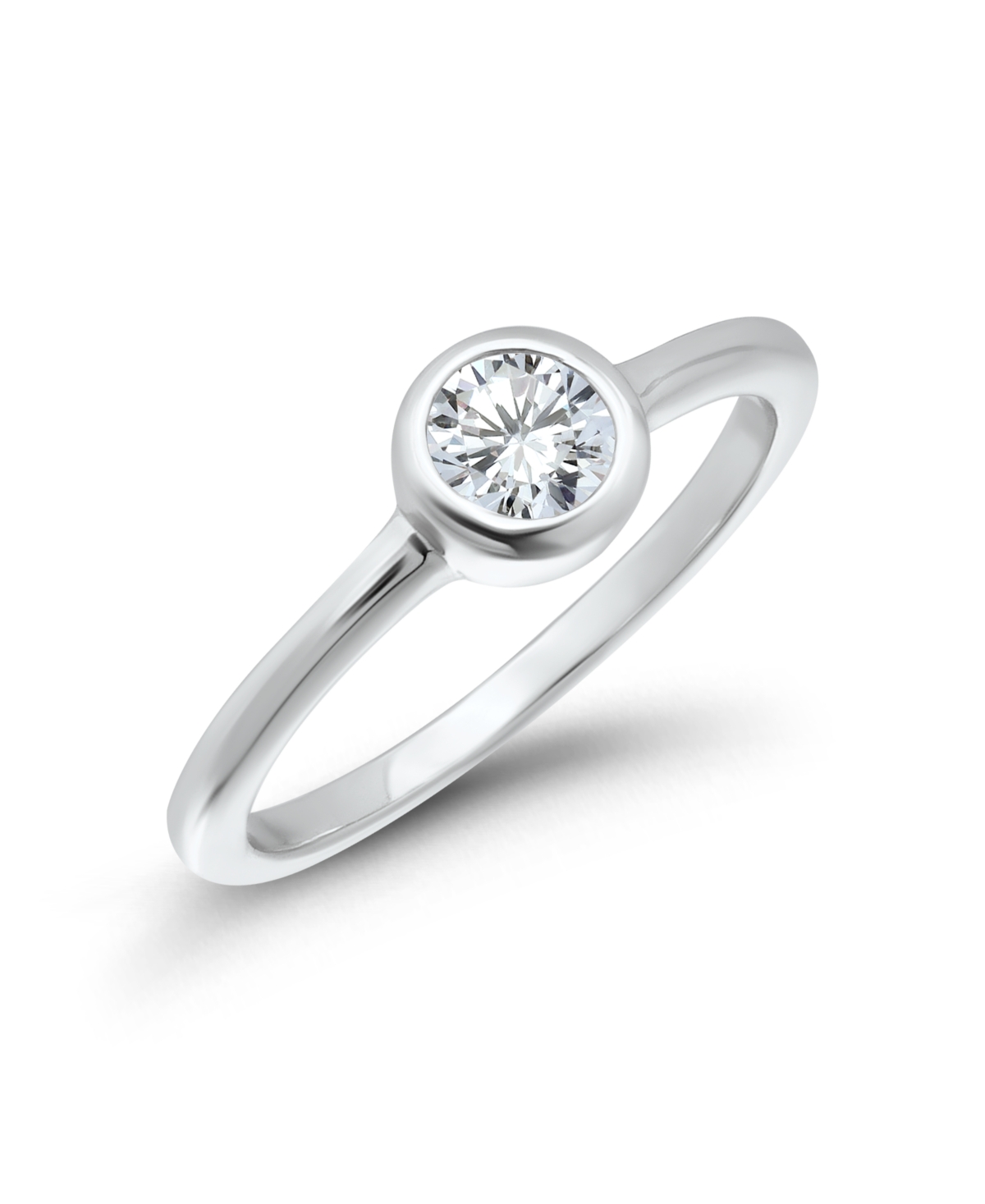 Macy's Cubic Zirconia Round Bezel Setting Ring