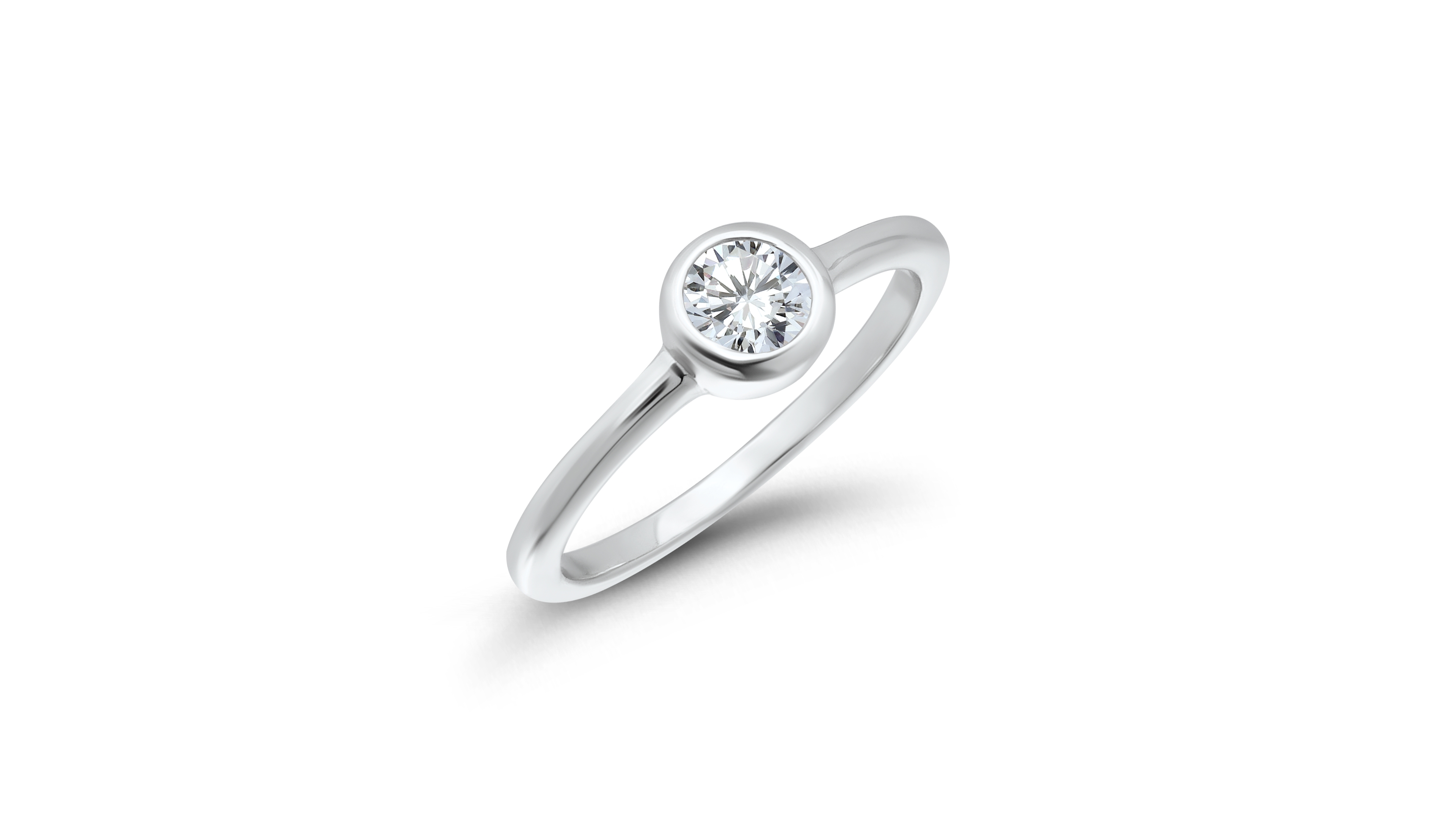 Macy's Cubic Zirconia Round Bezel Setting Ring