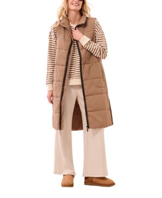 Women's Quilted Long Puffer Vest