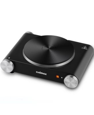 1500W Electric Stainless Steel Hot Plate Portable Single Burner With Temperature Control For RV Home Camping