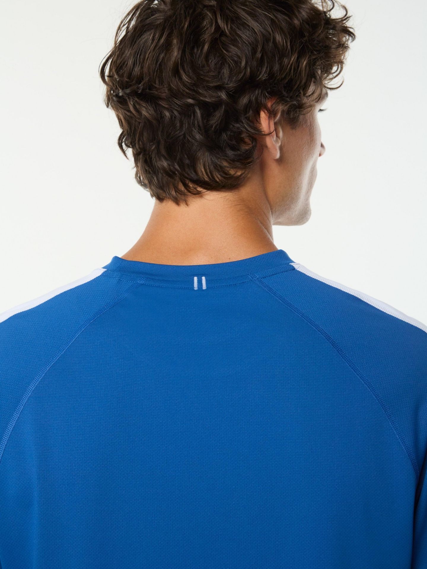 Мужская футболка Sergio Tacchini Trattino Raglan-Sleeve Regular-Fit, цвет: Синий — фото 4