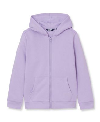Kids Husky Solid Fleece Zip Hoodie