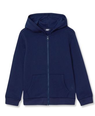 Kids Husky Solid Fleece Zip Hoodie