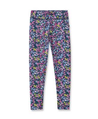 Girls' 4-16 Active Cotton-Blend Leggings with Patch Pockets