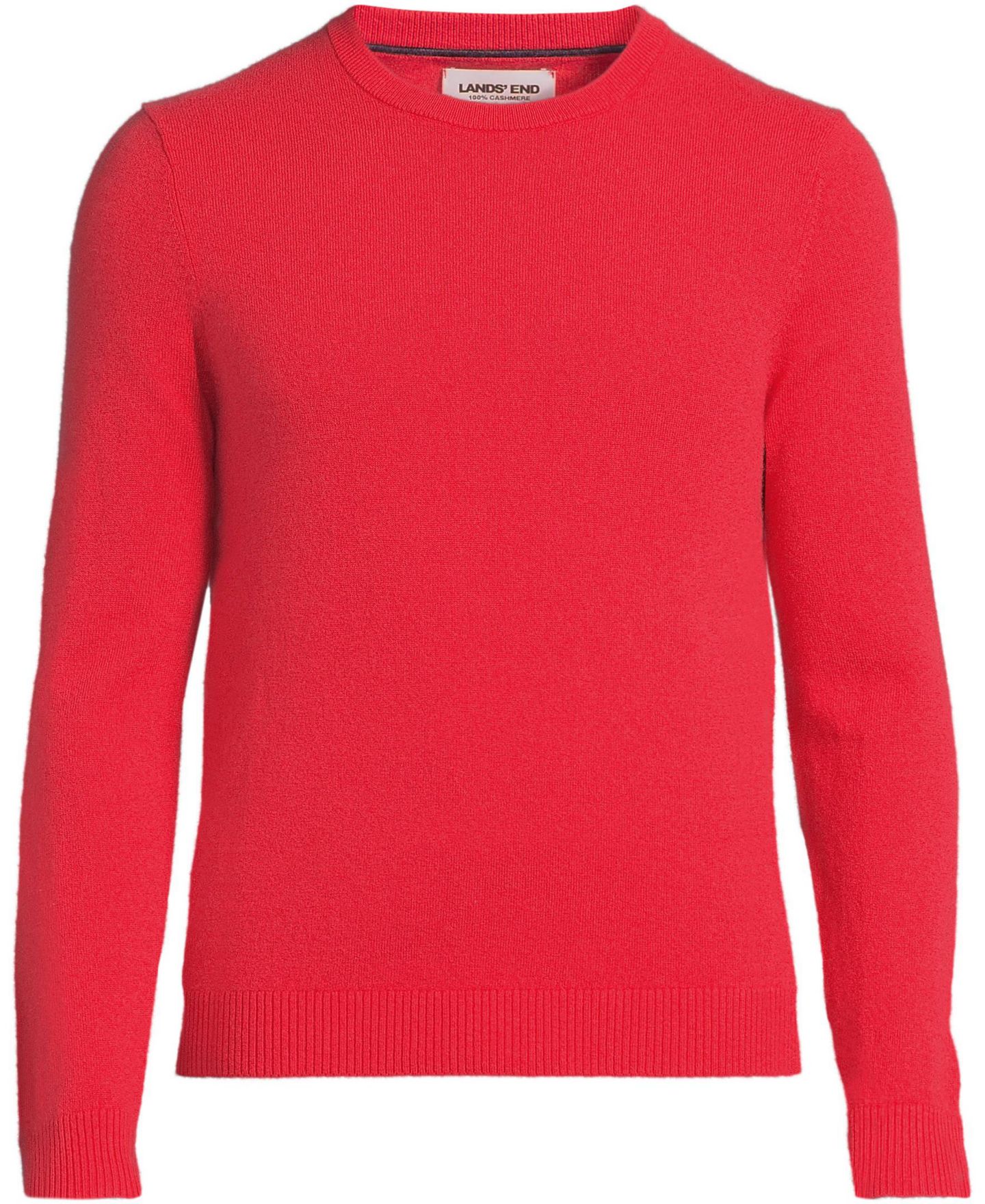 Мужской свитер Lands' End Fine Gauge Cashmere, цвет: Ягодный — фото 4